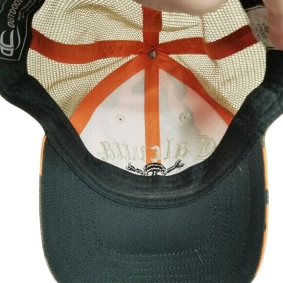 Calcutta Camouflage & Mesh Snapback Hat‎ With Embroidered Skull Logo - Picture 6 of 8